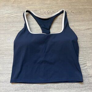 Hollister Gilly Hicks Navy Built In Bra Cropped Tank Top